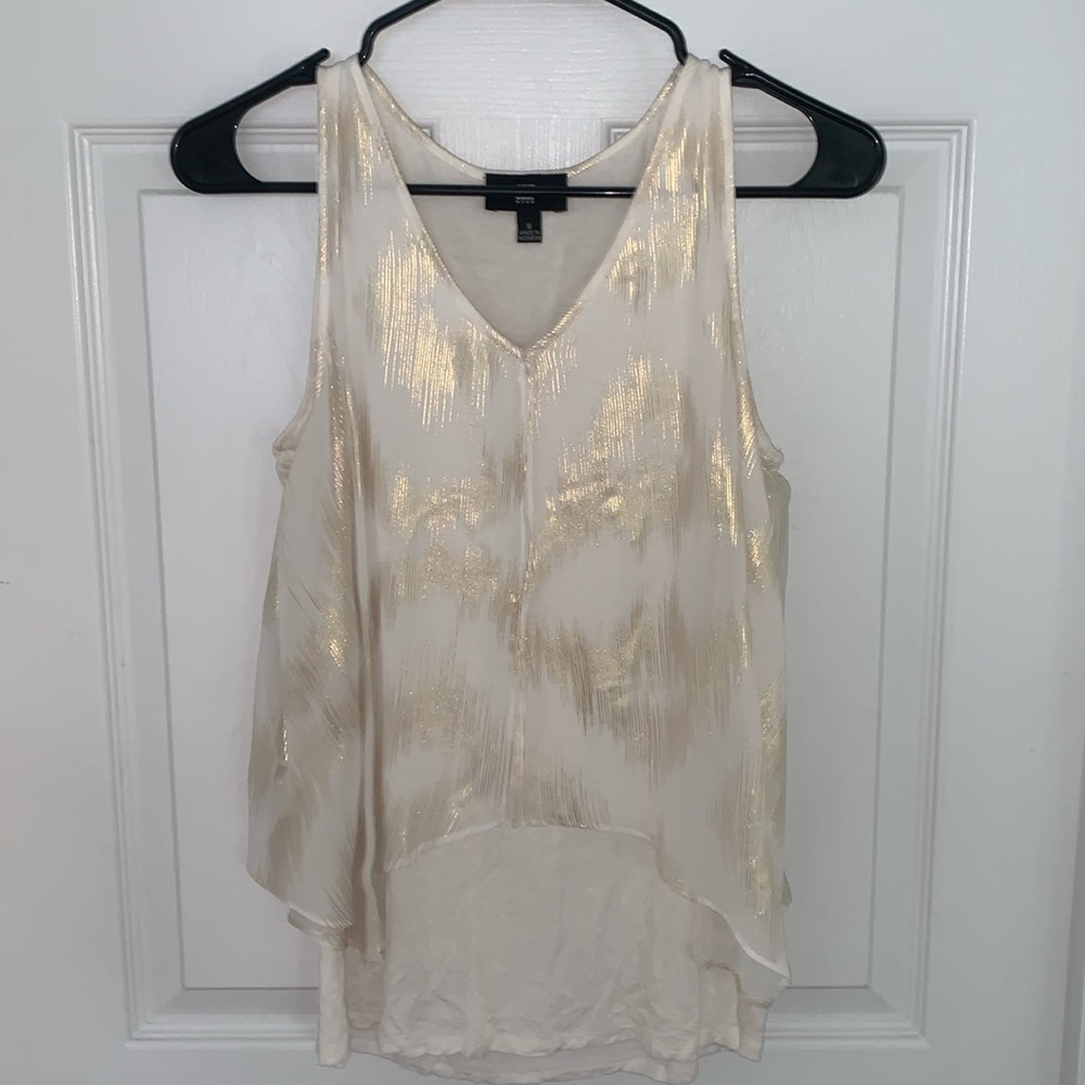 White/Gold tank top